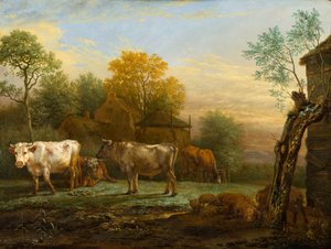 Rinder auf einer Wiese von Paulus Potter