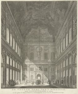 Bürgersaal im Rathaus am Dam in Amsterdam von Paulus van Liender