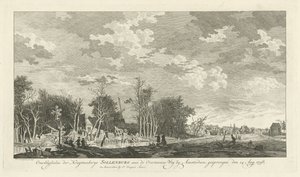 Ruine der Pulverfabrik Sollenburg nach der Explosion am 14. August 1758 von Paulus van Liender