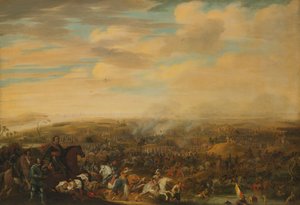 Prinz Moritz in der Schlacht von Nieuwpoort, 2. Juli 1600