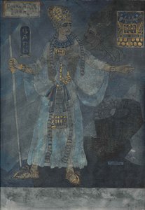 Der König von Ägypten. Kostümentwurf für die Oper Aida von Giuseppe Verdi, ca. 1900 von Pavel Friedrikhovich Schwarz