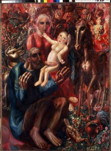 Die Heilige Familie von Pawel Nikolajewitsch Filonow