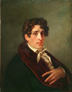 Porträt des Künstlers Graf Fjodor Petrowitsch Tolstoi, 1809 von Pavel Nikolayevich Michaylov