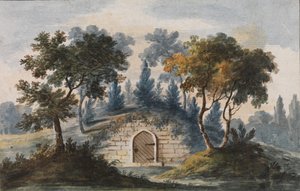 General Washingtons Grab in Mount Vernon (nach einer Gravur in The Port Folio)