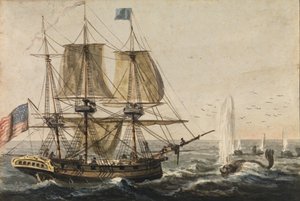 Auffüllen der Schiffsvorräte mit Kabeljau vor der Küste Neufundlands, 1811-ca. 1813 von Pavel Petrovic Svin