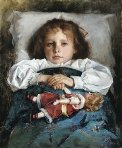 Kind mit Puppe von Pavel Petrovic Trubetskoy
