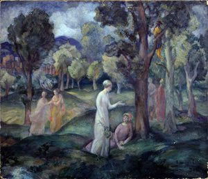 Ein Spaziergang durch die Felder von Pavel Semenovich Naumov