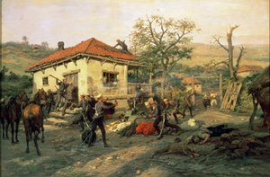 Eine Szene aus dem Russisch-Türkischen Krieg 1876-77