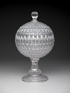 „Argus“-Deckelkompott, ca. 1855-75 von Pears and Co. Pittsburgh Bakewell