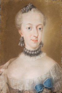 Porträt von Juliane Marie 1729-1796, Königin von Dänemark und Norwegen, Mitte des 18. Jahrhunderts