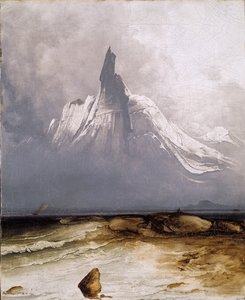 Stetind im Nebel von Peder Balke