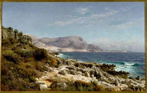 Küste bei Monte Carlo von Peder Monsted