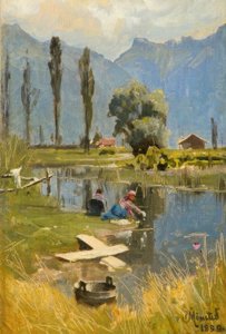 Waschtag von Peder Monsted
