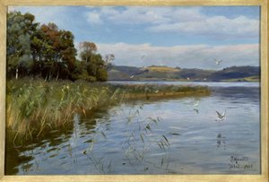 Sommertag am See von Peder Monsted