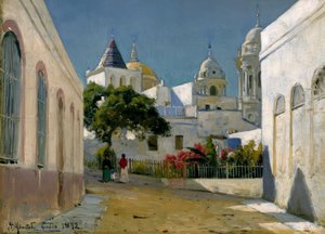 Stadtansicht in Cádiz von Peder Monsted