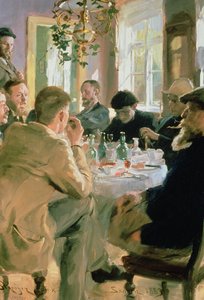 Mittagessen, 1883 von Peder Severin Krøyer