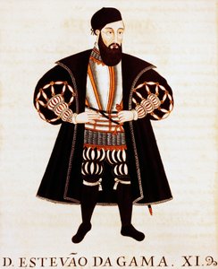 Estevao Da Gama (ca. 1505-1576), Miniatur aus Brieve Tratado oder Epilogo dos Vizos-Reys de India