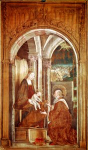 Anbetung der Könige. Gemälde von Pedro Berruguete (1450/1455-1504) Madrid, Prado-Museum von Pedro Berruguete