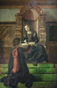 Allegorie der Rhetorik, ca. 1477-82 von Pedro Berruguete