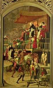 St. Dominikus leitet das Verbrennen von Ketzern