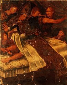Die wunderbare Heilung des Königs von Katalonien und Aragon, Martin 