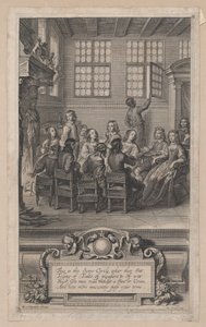 Die Familie von William Cavendish, Marquess of Newcastle-upon-Tyne, 1656