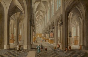 Kathedrale von Antwerpen, ca. 1650-1655 von Peeter Neeffs the Elder