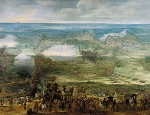 Isabel Clara Eugenia auf dem Gelände von Breda von Peeter Snayers