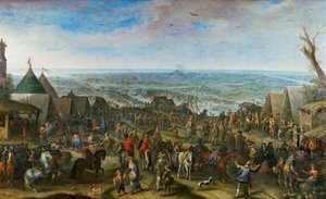 Soldaten in einem Lager