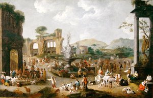 Ein Markt in Italien von Peeter van Bredael