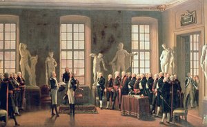 Gustav IV. Adolfs Besuch an der Akademie der Schönen Künste im Jahr 1797