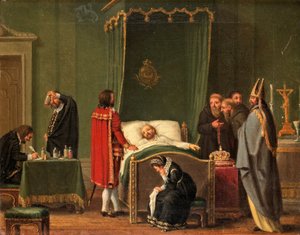 Sten Sture am Sterbebett von König Karl VIII. von Schweden