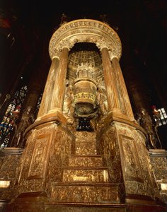 Italien, Lombardei, Mailand, Kathedraleninneres, Ziborium von Pellegrino Tibaldi, bekannt als "il Pellegrini" von Pellegrino Tibaldi