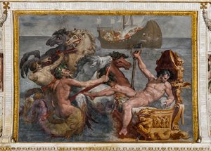 Neptun und das Schiff des Odysseus (Detail)