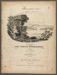 Oh Friedlicher See! Zeilen geschrieben am See von Windermere von Pendleton