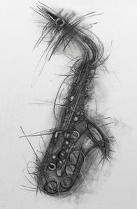 Saxophon 2005 von Penny Warden