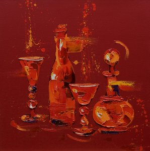 Stillleben in Rot von Penny Warden