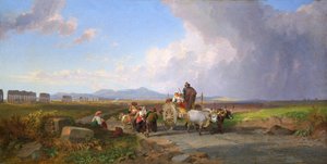 Szene in der römischen Campagna, 1865 von Penry Williams