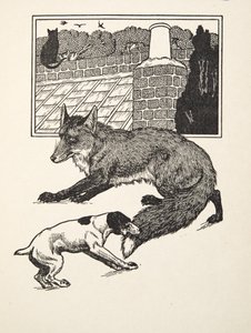 Fuchsjagd, aus Hundert Anekdoten über Tiere, veröffentlicht 1924