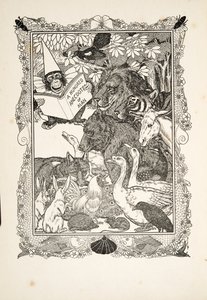 Frontispiz, aus Einhundert Anekdoten von Tieren, veröffentlicht 1924