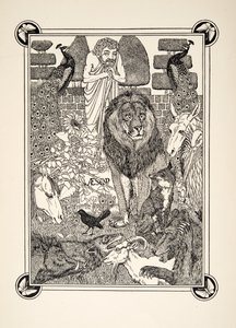 Frontispiz, aus Hundert Fabeln von Äsop, veröffentlicht 1903
