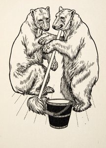 Die Bärenjungen, aus Hundert Anekdoten über Tiere, veröffentlicht 1924