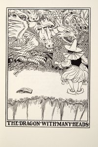 Der Drache mit vielen Köpfen, aus Fontaine Fables, veröffentlicht 1905