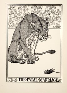 Die fatale Ehe, aus Hundert Fabeln von Aesop, veröffentlicht 1903