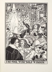 Der Narr, der Weisheit verkaufte, aus Fontaine Fabeln, veröffentlicht 1905 (Gravur)