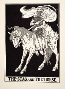 Der Hirsch und das Pferd, aus 