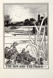 Die Sonne und die Frösche, aus Fontaine Fabeln, veröffentlicht 1905