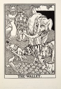 Das Portemonnaie, aus Fontaine Fabeln, veröffentlicht 1905 von Percy J. Billingshurst