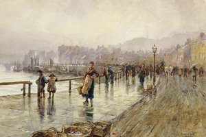 Ein nasser Tag in Whitby von Percy Robertson