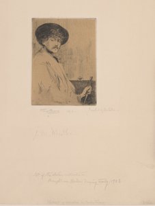Nach Whistlers Arrangement in Grau: Porträt des Malers von Percy Thomas